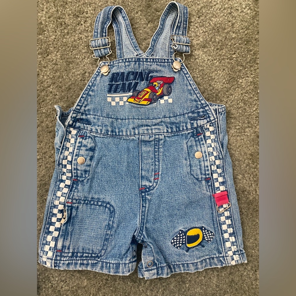 Baby Boy Jean Overalls Size 12 months